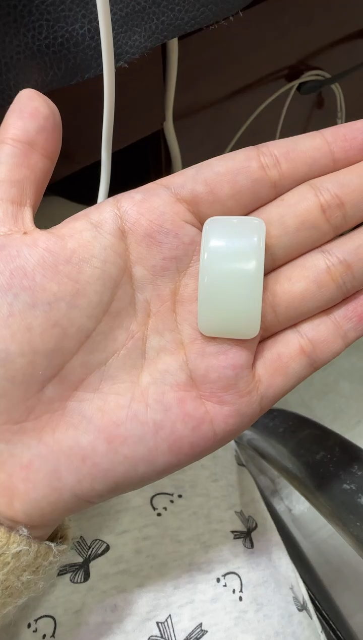 吊坠(不含链)未镶嵌和田玉天泰白玉无事牌（产地直发）