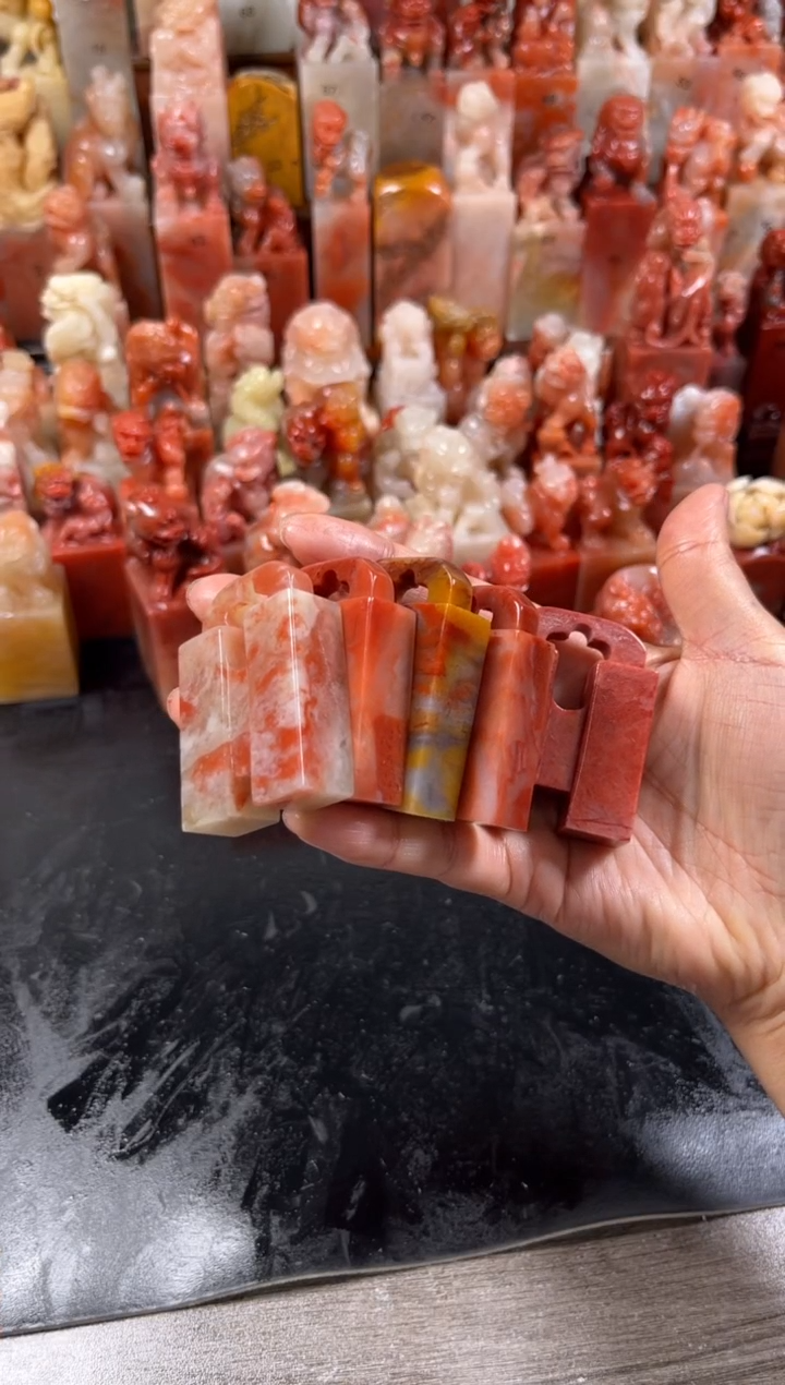 老挝石印石5个印章