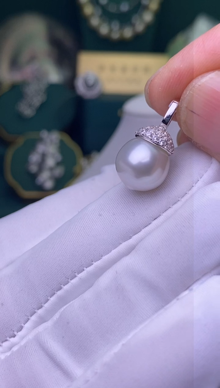 【闪购商品】海水珍珠颈饰银S925镶嵌11-12