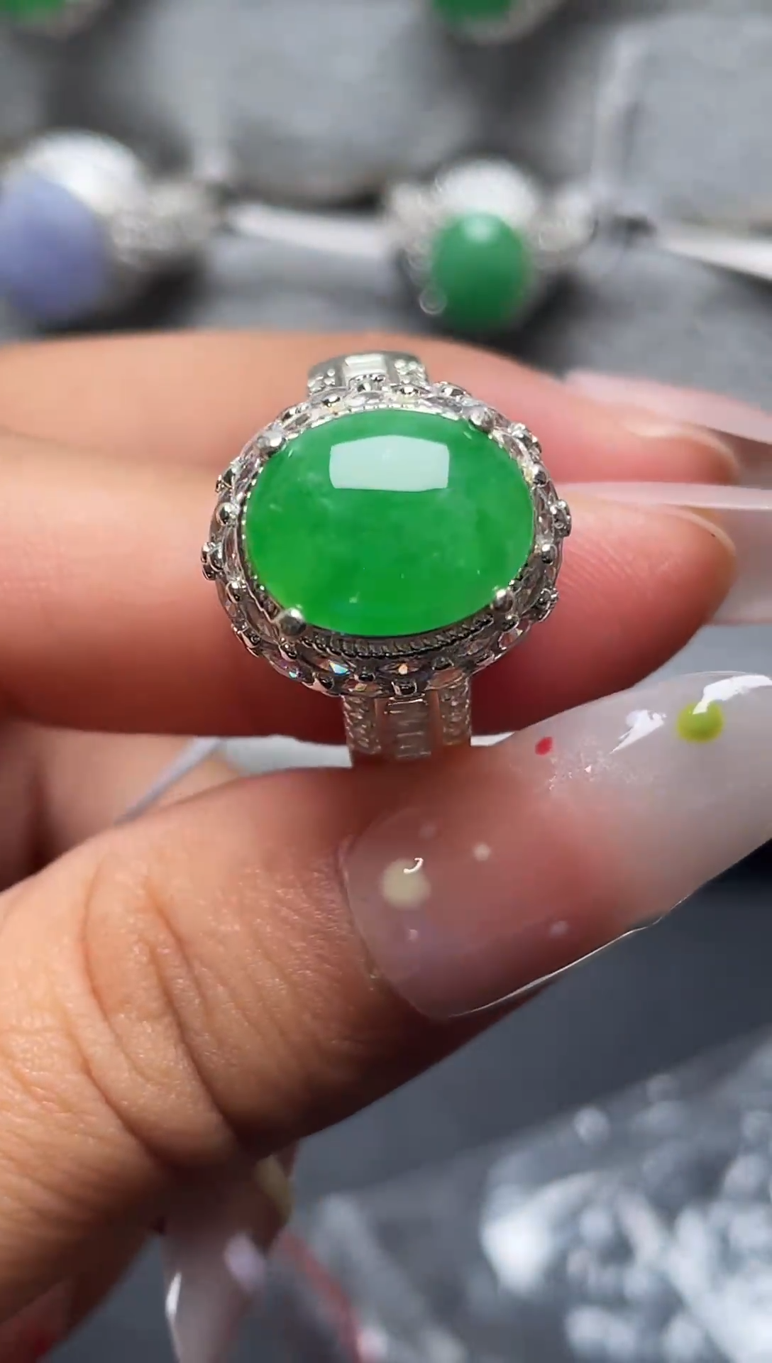 未镶嵌戒指翡翠铜托