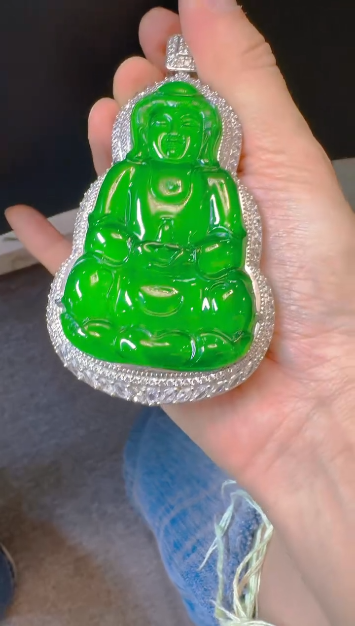 吊坠(赠链)未镶嵌翡翠天然A货翡翠
