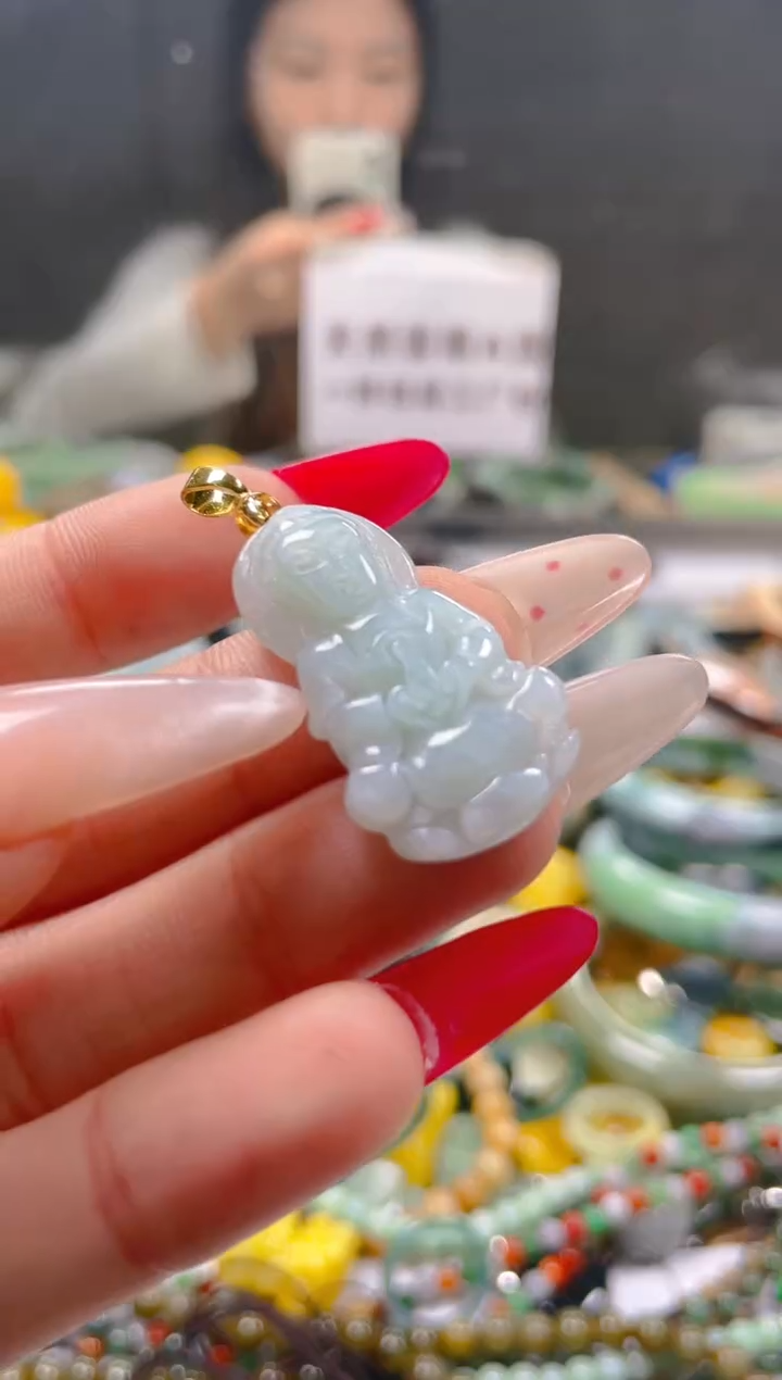 【闪购商品】翡翠颈饰未镶嵌/Y/翡翠A货一图一物