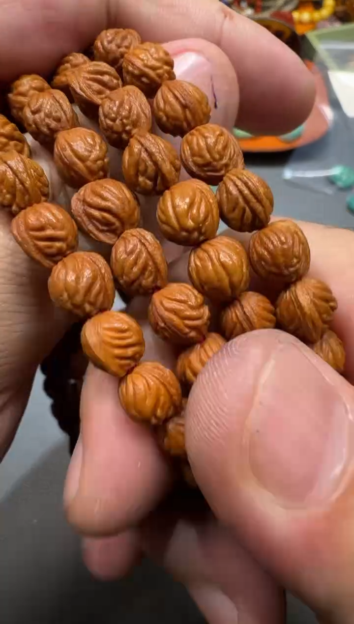 吊坠桃核手持108