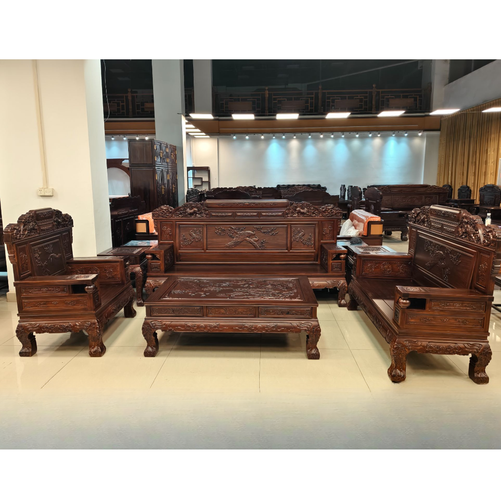 九五至尊孔雀款沙发客厅大套组