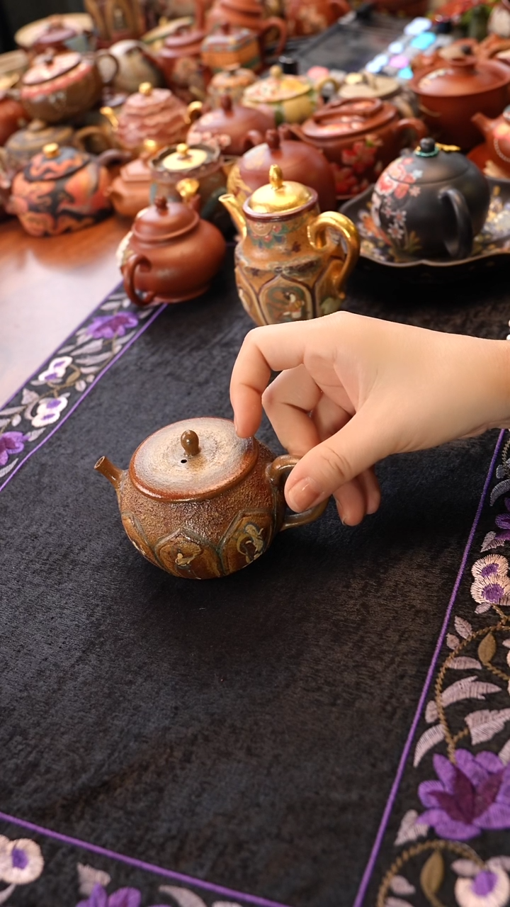 茶壶紫砂敦煌飞天
