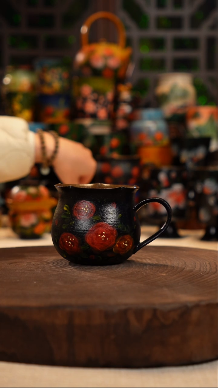 油画   釉下彩   杯子