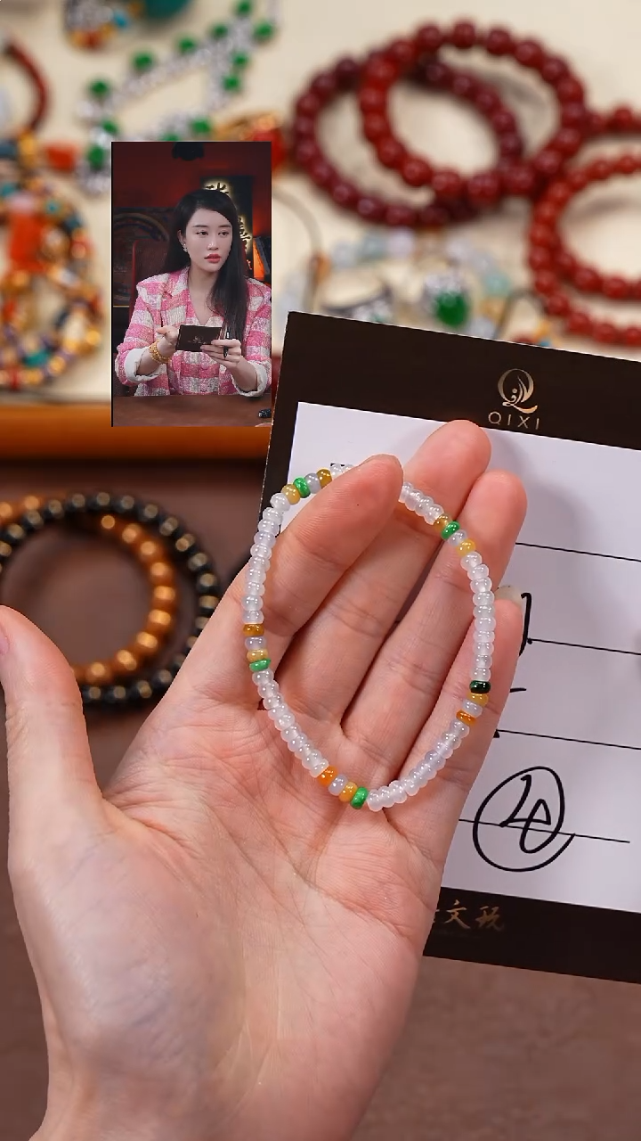 未镶嵌手串翡翠小*儿柒禧文玩回血好物