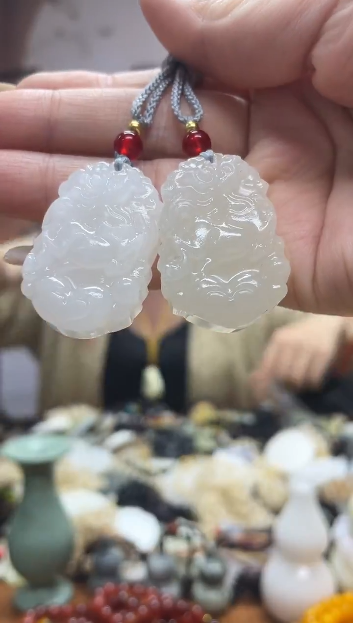 未镶嵌岫玉吊坠多样性发货拍一发一