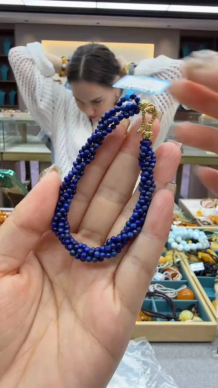 未镶嵌青金石手链114秒拍号 假一罚三 