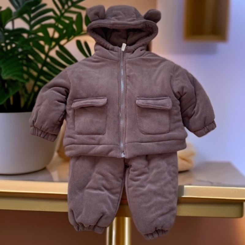 保暖B类休闲风韩版家居服套装女童中童加厚时尚冬款小童