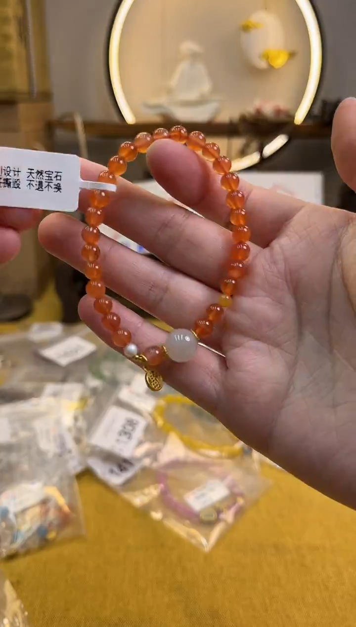 合金手链南红玛瑙货号1514