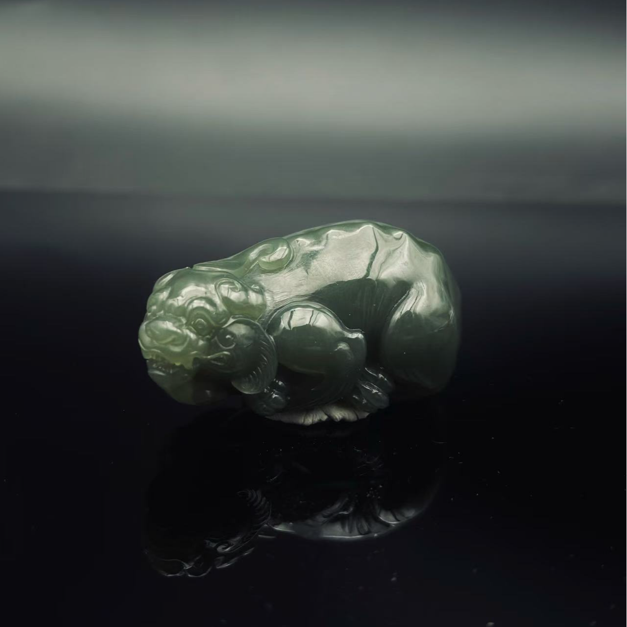 和田玉貔貅手把0103