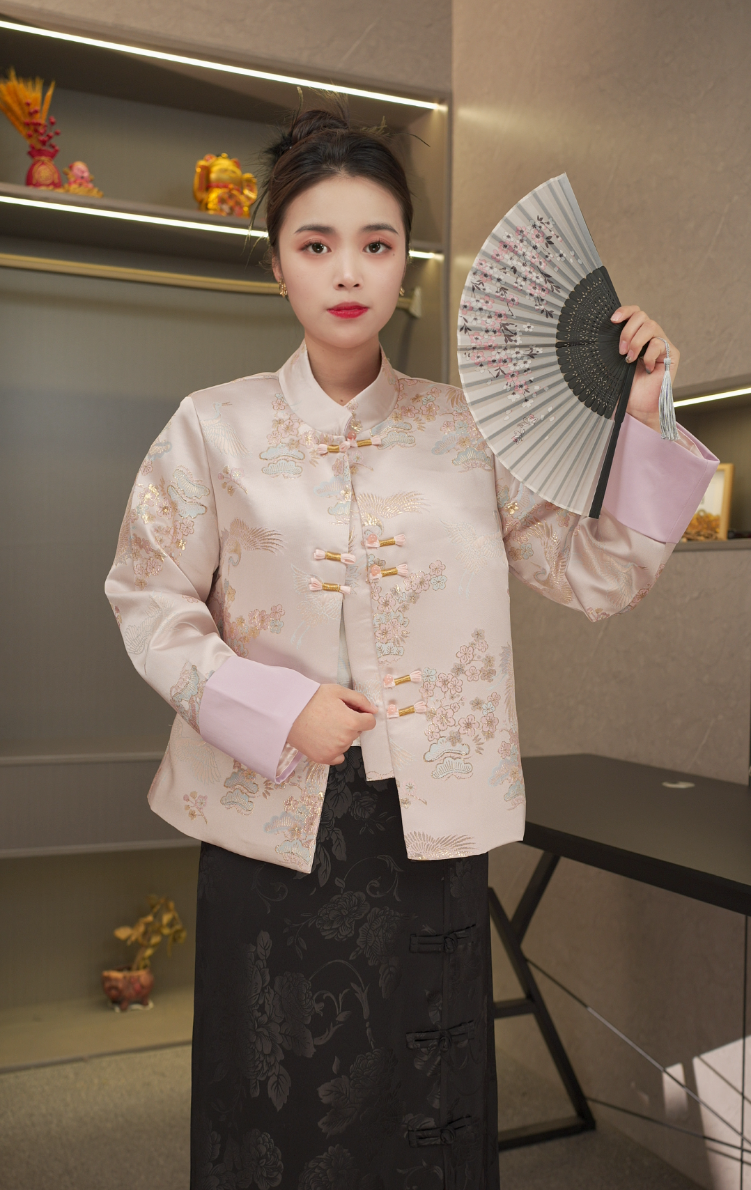 忆江南【梅花仙鹤】新中式国风气质时尚国风刺绣秋季上衣外套女