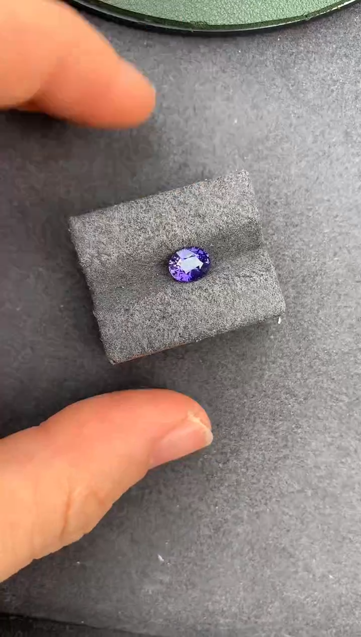 【闪购商品】彩色蓝宝石裸石未镶嵌1.1ct无烧紫蓝宝