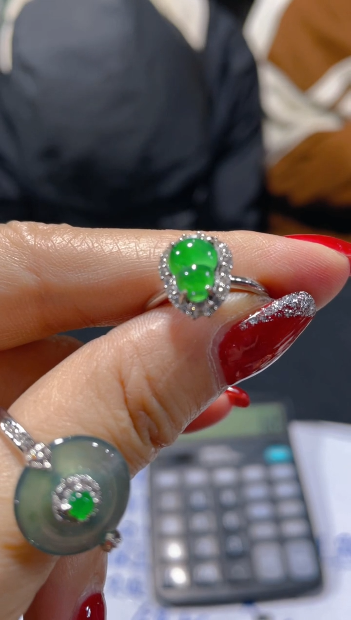 【闪购商品】翡翠戒指未镶嵌天然A货翡多样性发货拍一发一