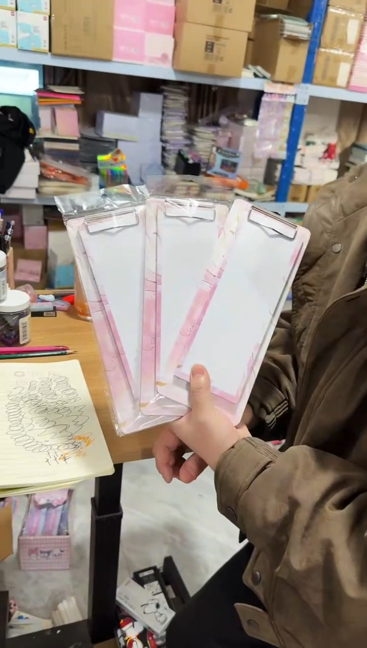 外贸-长条便签板夹3个