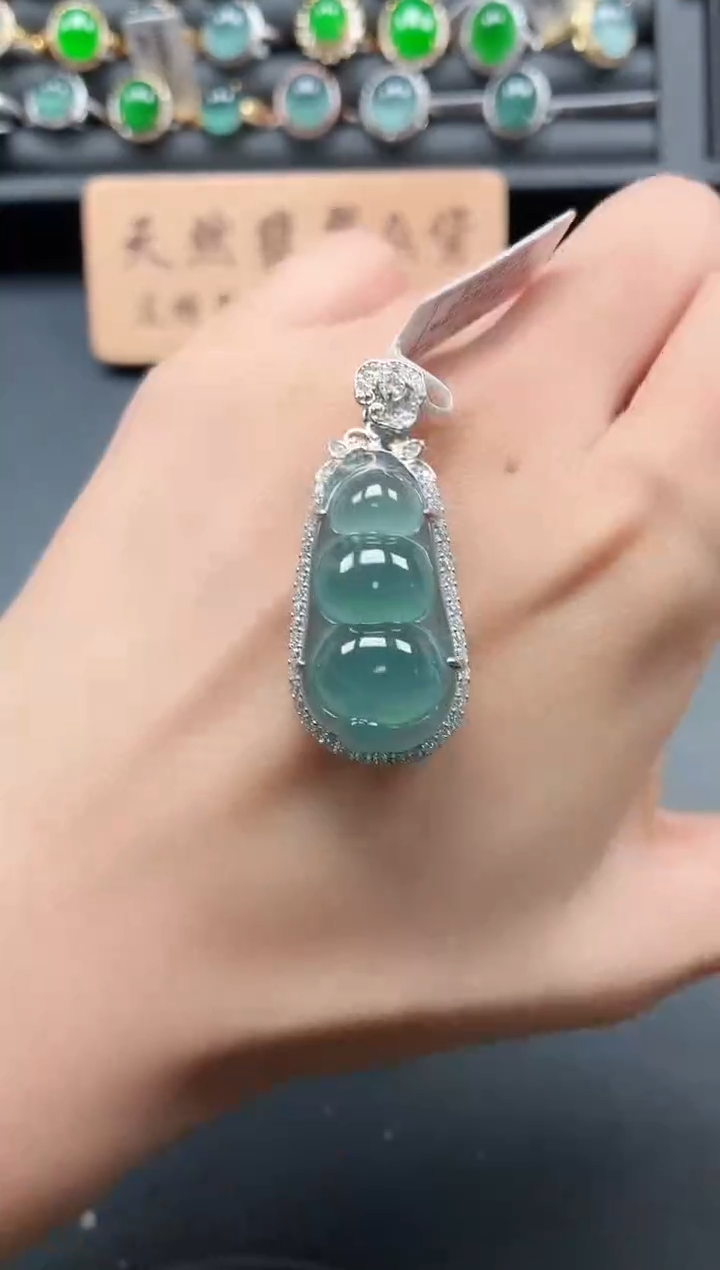 银S925镶嵌戒指翡翠11111