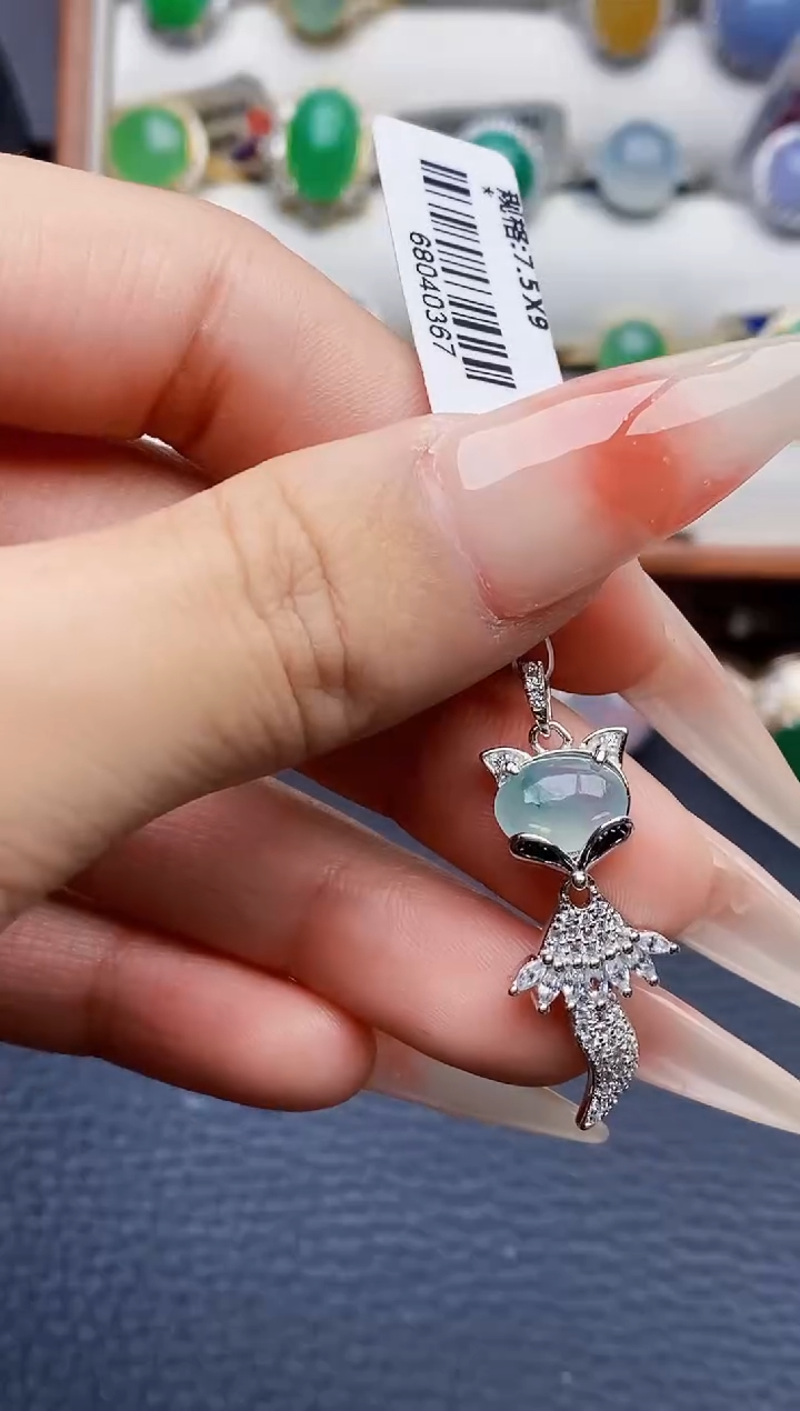 银S925镶嵌戒指翡翠3818