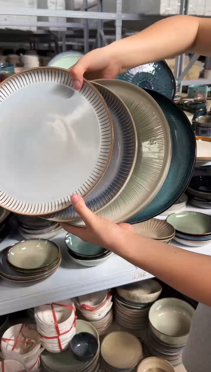 陶瓷外贸尾货瑕疵满20包邮X4 大盘