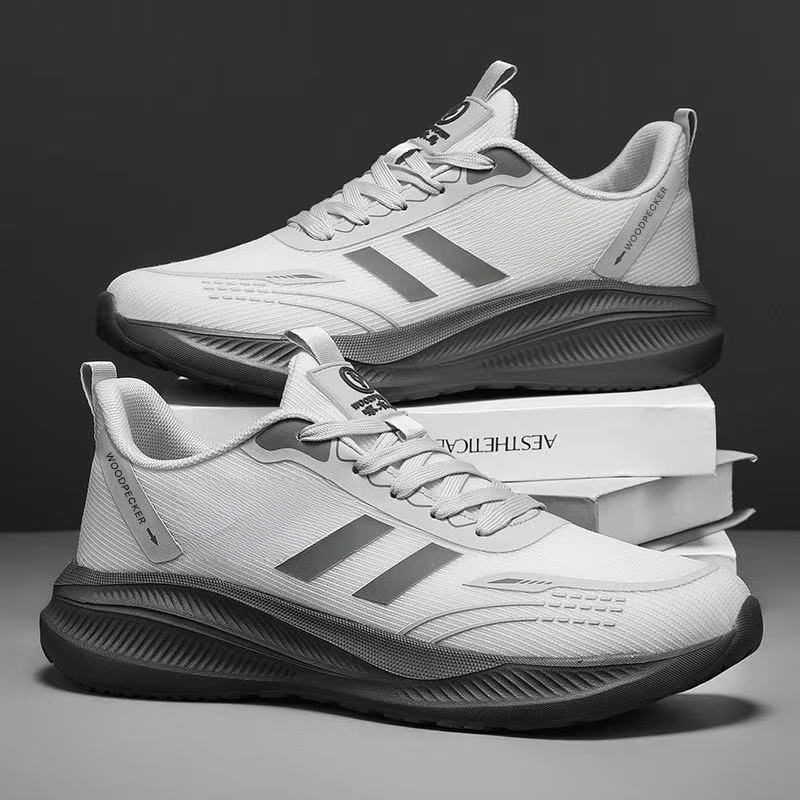 格调美美【实体品质】2503新款百搭网面鞋透气超轻软底情侣跑步鞋