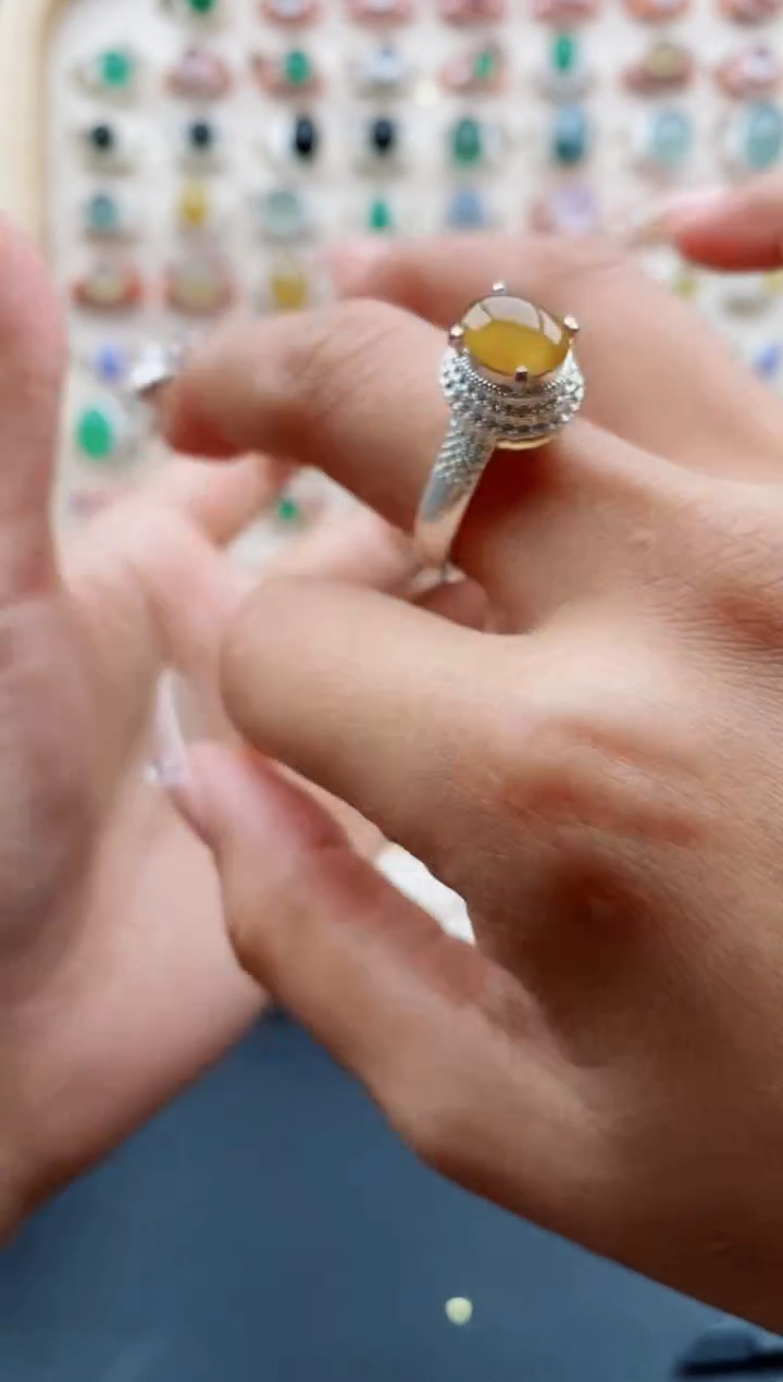 【闪购商品】翡翠戒指未镶嵌缅甸天然A货翡翠333  5+9