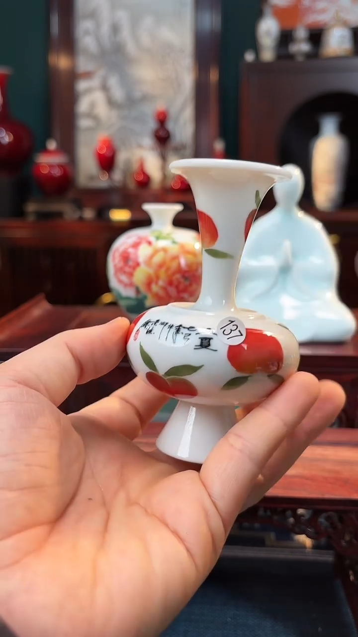 【闪购商品】摆件 釉下五彩纯手工手绘原创瓷器