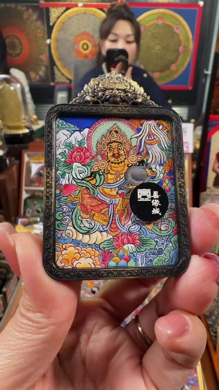 【闪购商品】吊坠壹善缘城手绘唐卡黄c年终大促