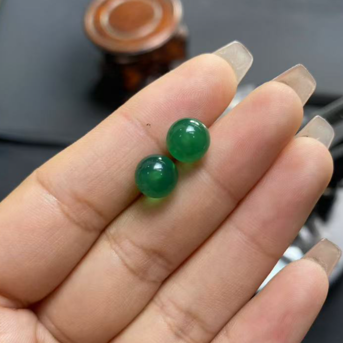 天然精美玛瑙耳钉