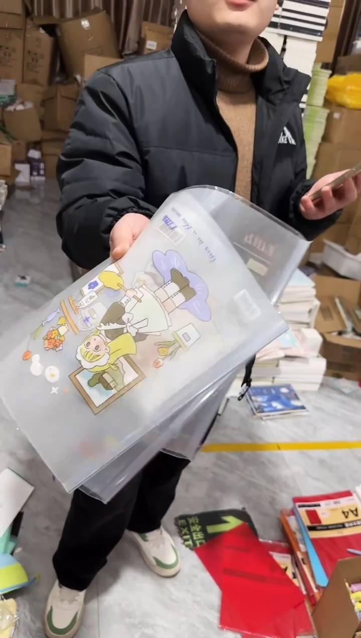 可爱女孩抽杆夹  