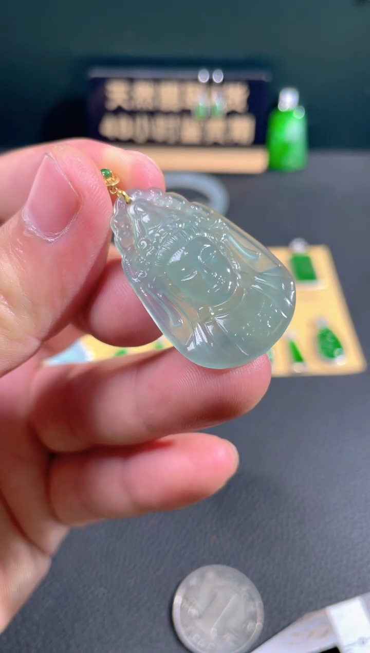 【闪购商品】翡翠颈饰18K金镶嵌翡翠