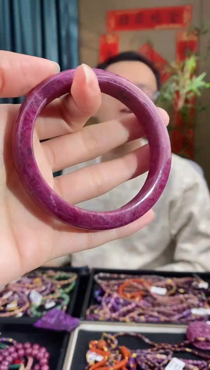 【闪购商品】红宝石手镯未镶嵌835圈口58