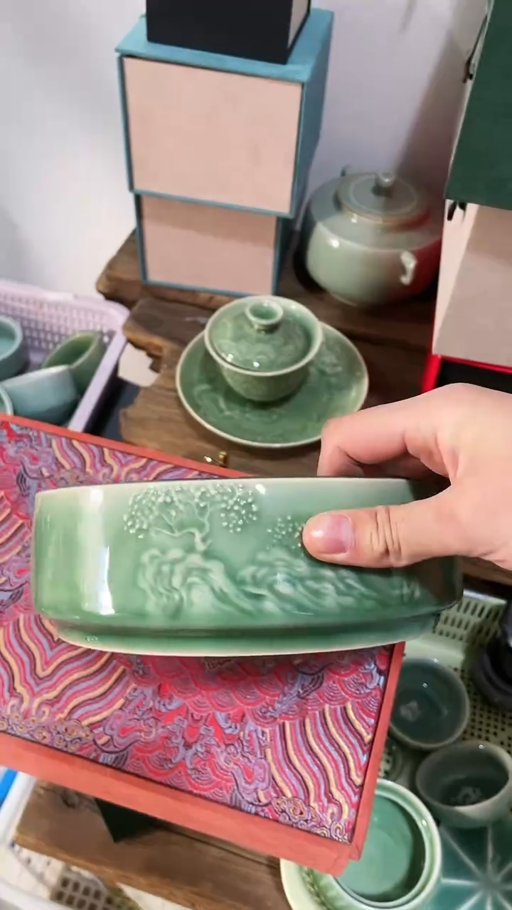 【闪购商品】纯手工 特价 微瑕 慧仙青瓷限时福利放漏