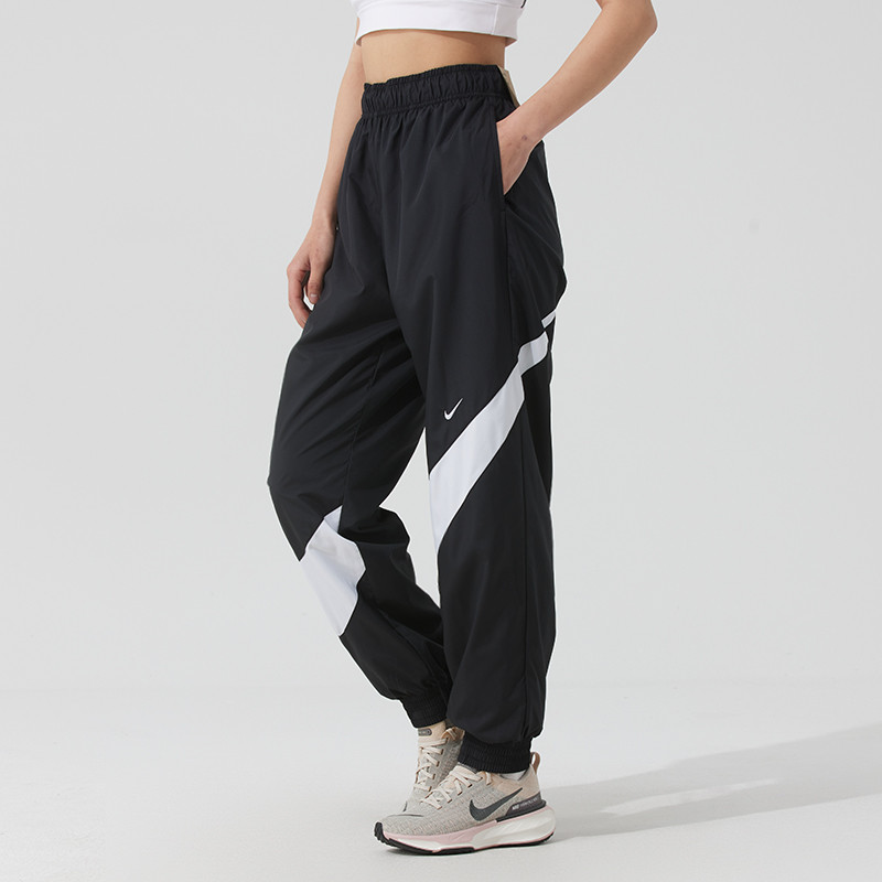 耐克梭织长裤女2025新款运动裤跑步健身训练长裤休闲束脚裤HM8977