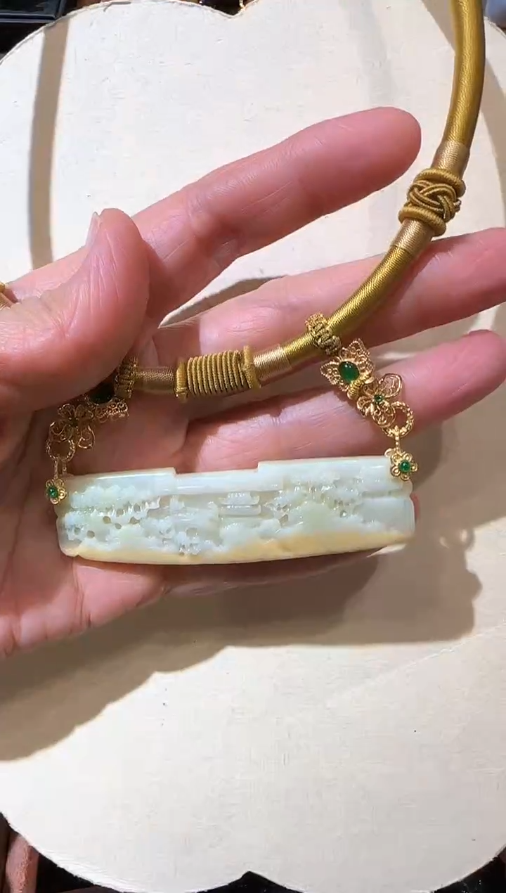 【闪购商品】翡翠颈饰未镶嵌国风