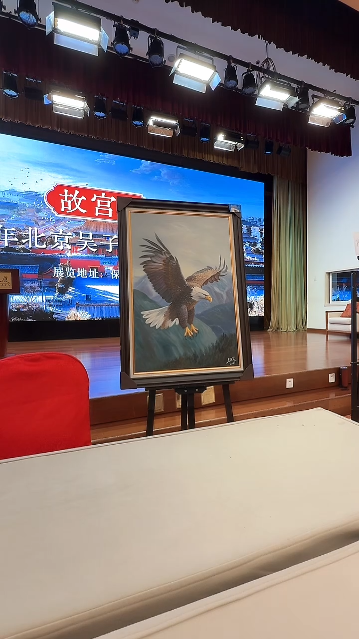 油画9鹰-吴子逸-油画 