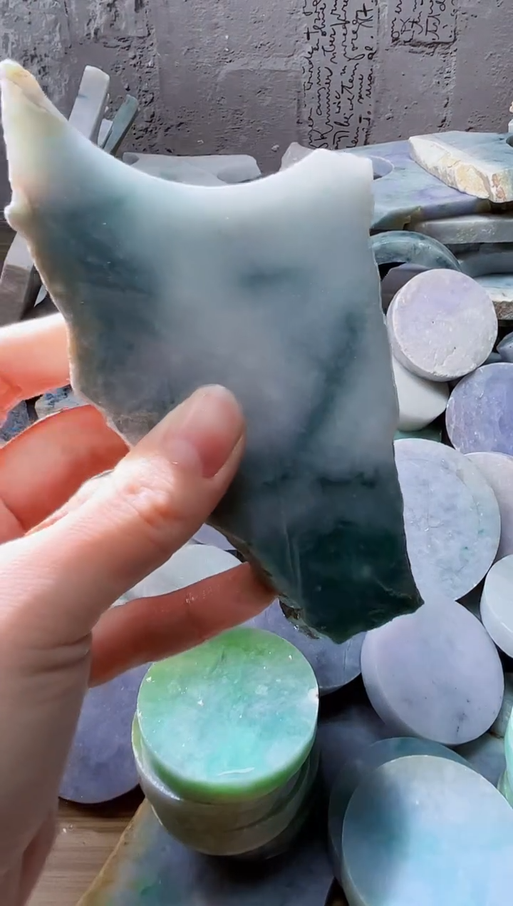 裸石翡翠天然翡翠A货古 南 176