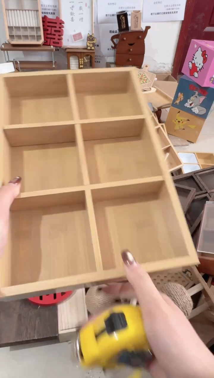 原木色六宫格微瑕拍下不退不换无售后