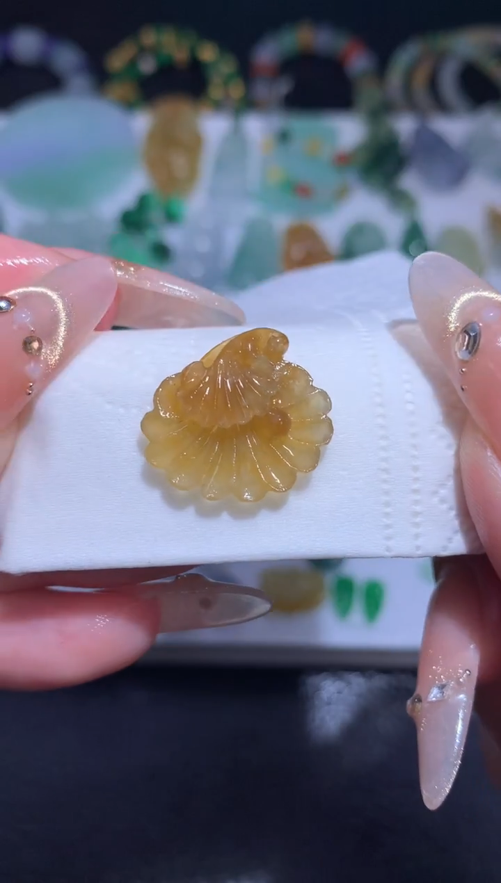 未镶嵌定制翡翠银杏叶