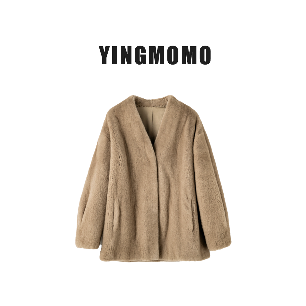 【YINGMOMO】「店铺热卖」J243经典款维多利亚百搭宽松水貂天鹅绒整貂