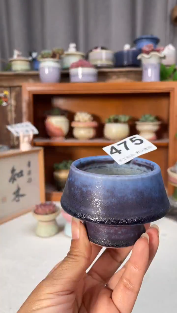 瓷片475知木小芳花盆