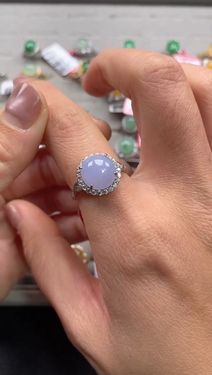 【闪购商品】翡翠戒指银S925镶嵌111111--1