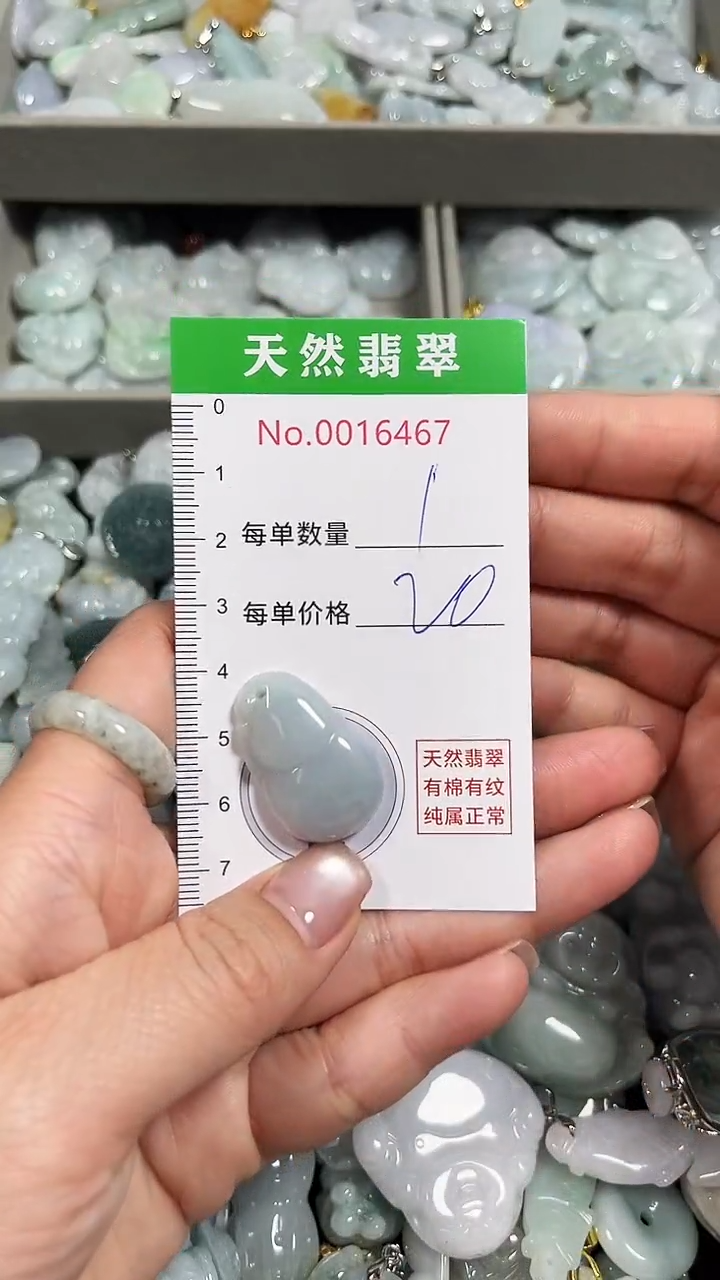 翡翠未镶嵌吊坠(不含链)6467