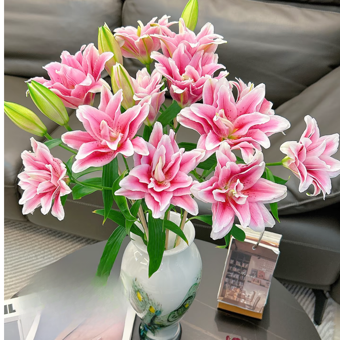 【大聪明卖花】西亚拉重瓣百合 任意两单花材升级顺丰京东或德邦