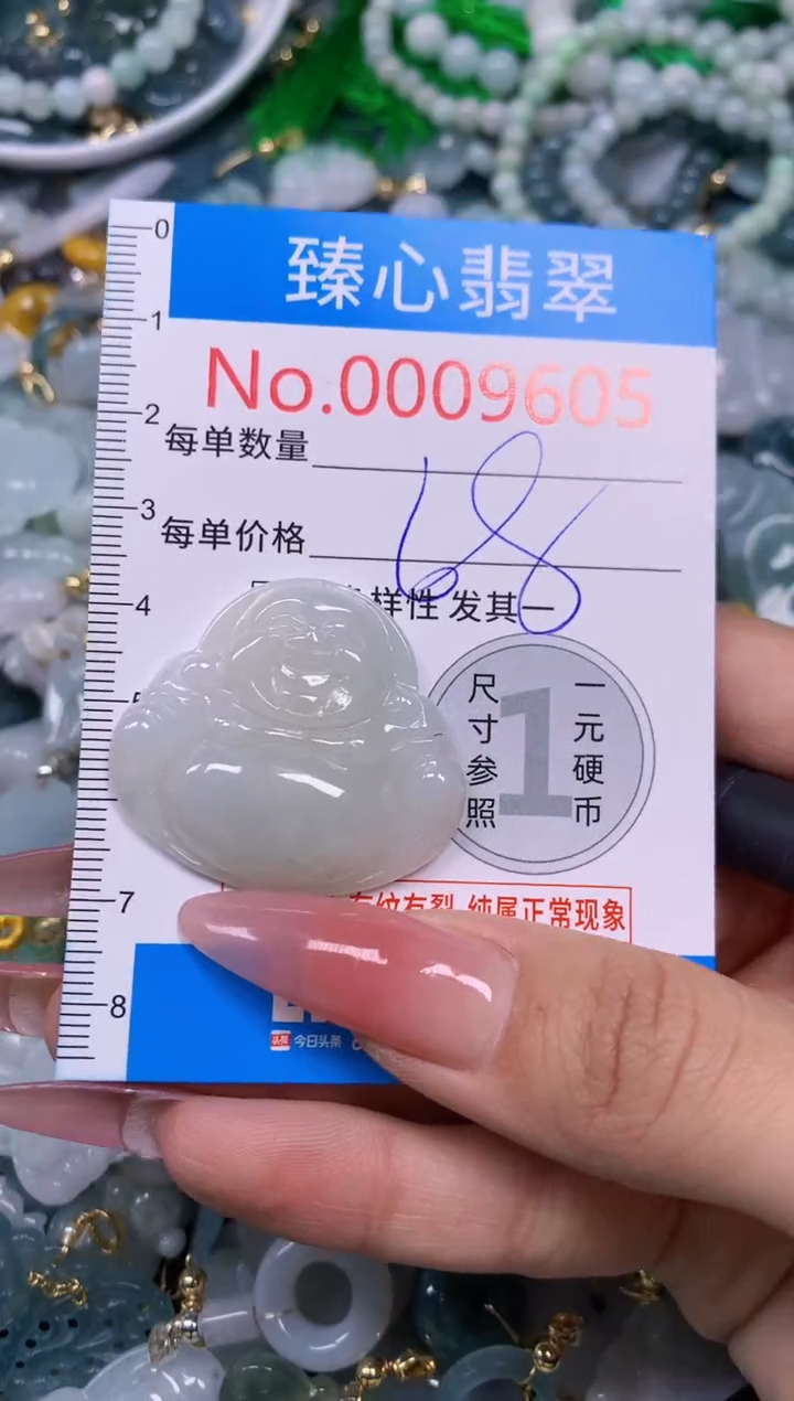 【闪购商品】翡翠颈饰未镶嵌含绳0009605