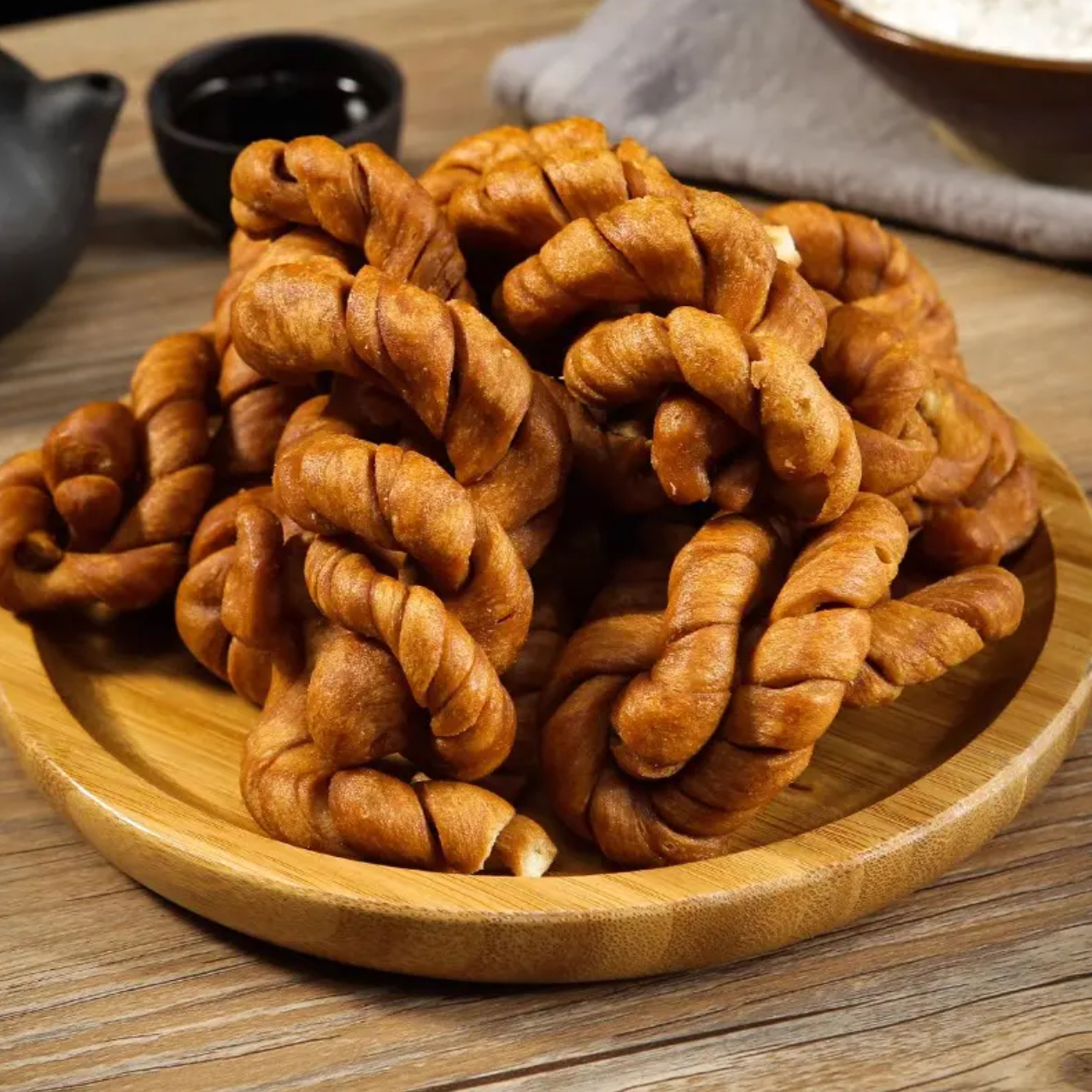 【老式手工麻花】川渝特色小吃手工麻花油饺饺煮面条烧汤炒菜香酥脆