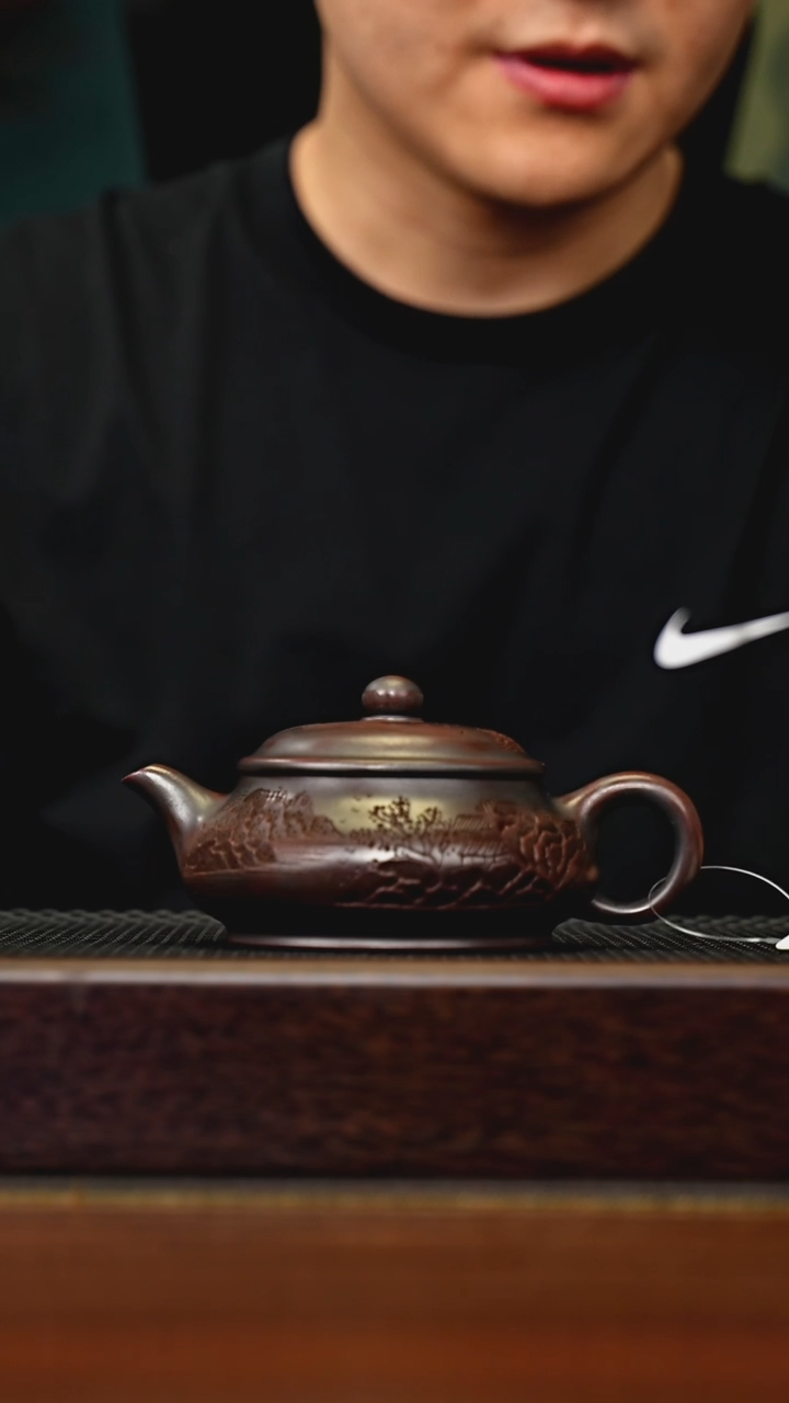 茶壶紫砂宜兴原矿 手工 紫砂壶容量180CC