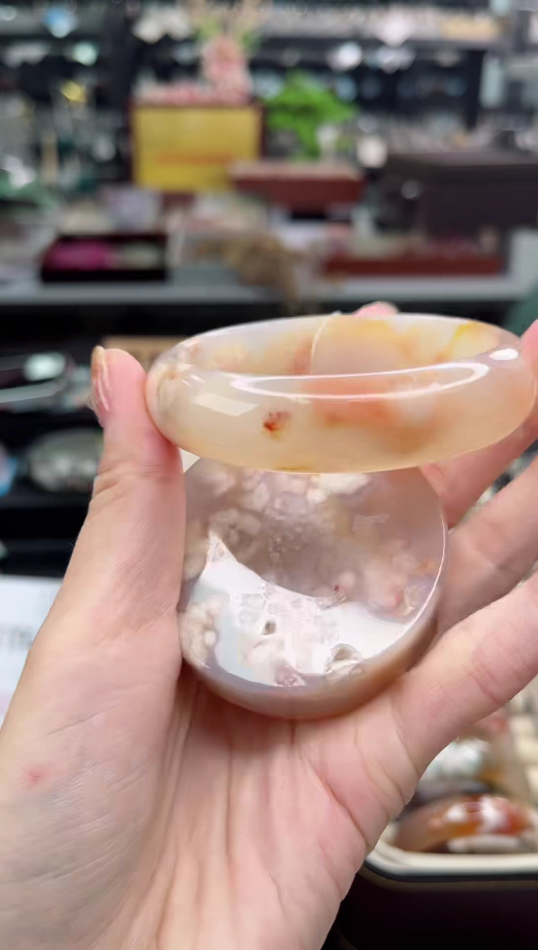 【闪购商品】石英质玉手镯未镶嵌57圈口（赠品镯心）3572271