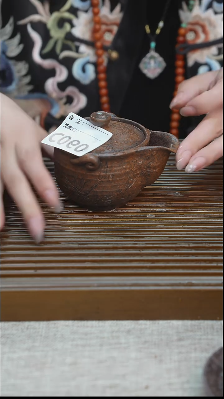 纯手工粗陶茶具每一只不一样