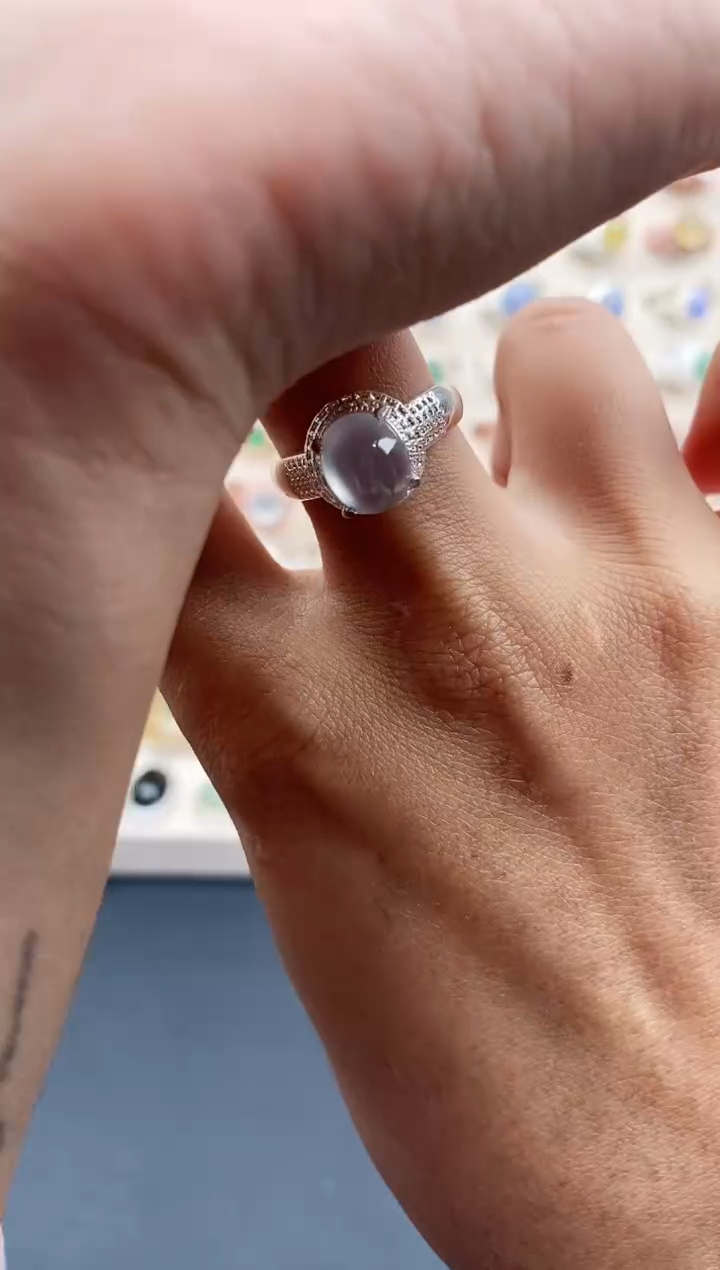 【闪购商品】翡翠戒指未镶嵌天然A货翡翠333  6+4