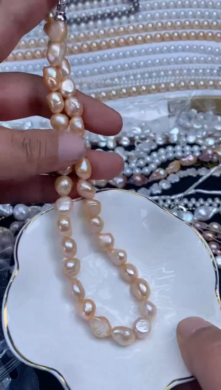 【闪购商品】淡水珍珠项链银S925镶嵌080